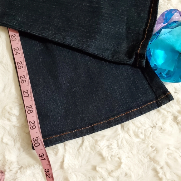 White House Black Market skinny flare jeans NWOT sz.4S dark wash - Picture 6 of 7